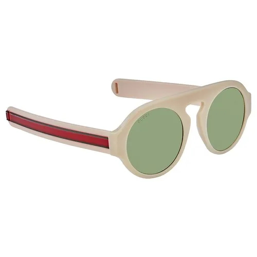 Kính Mát Gucci Green Round Unisex Sunglasses GG0256S 003 51